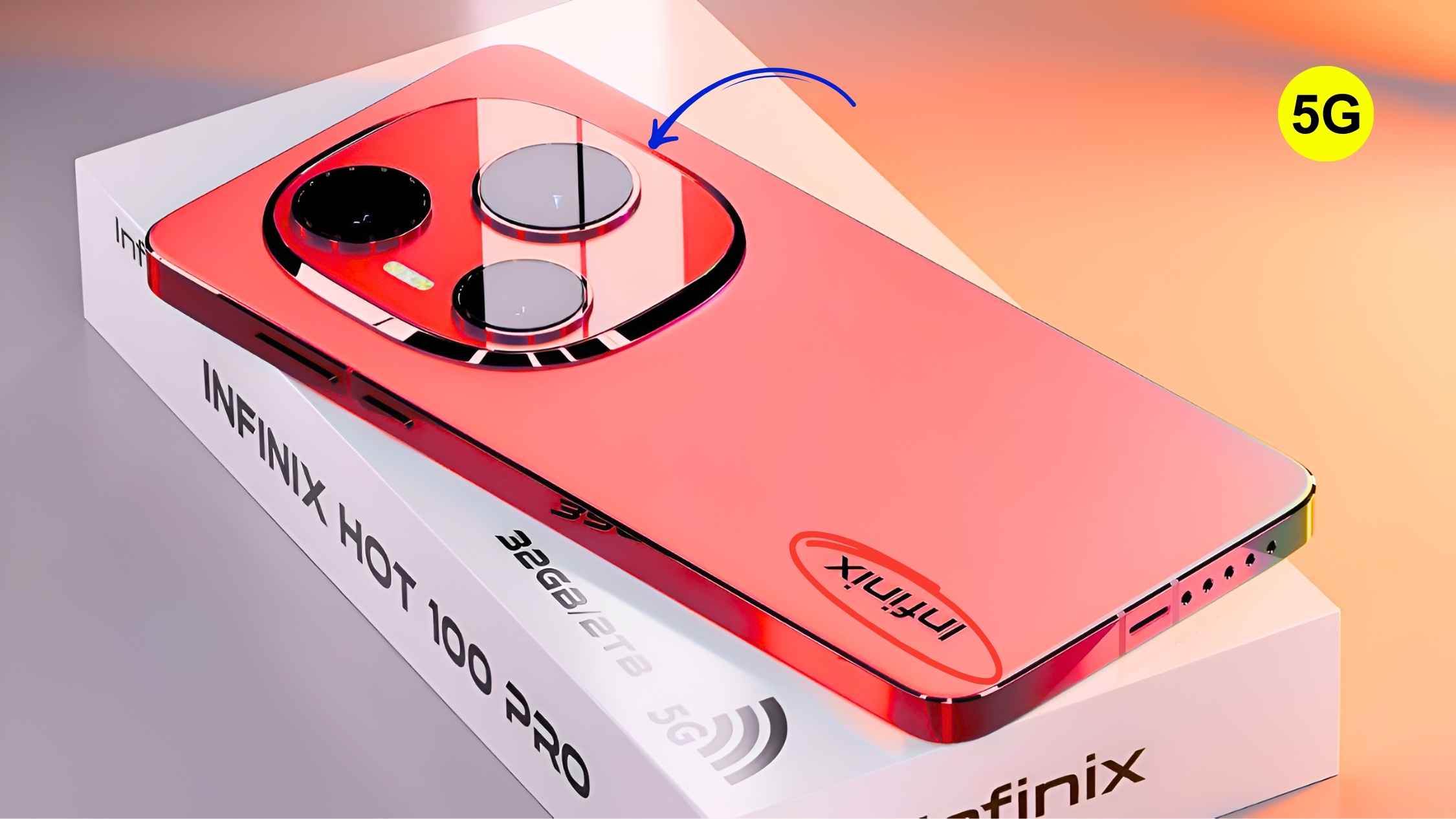 Infinix Hot 100 Pro 2026 Smartphone con cámara de 300MP y batería de 7100mAh