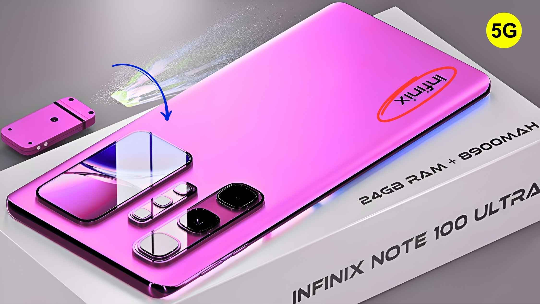 Infinix Hot 100 Ultra 5G Innovación total con diseño premium y batería de larga duración
